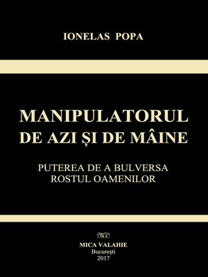 cover image of Manipulatorul de azi si de maine